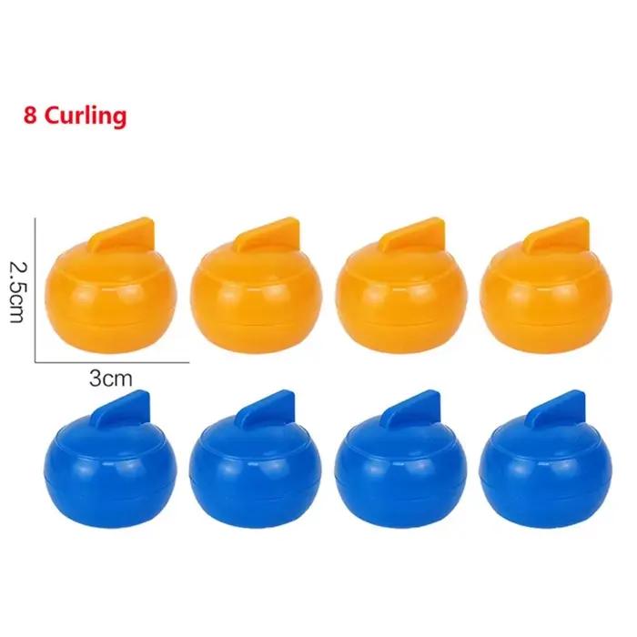 Jeux de société amusants en famille pour enfants et adultes : jeu de curling de table avec 8 rouleau