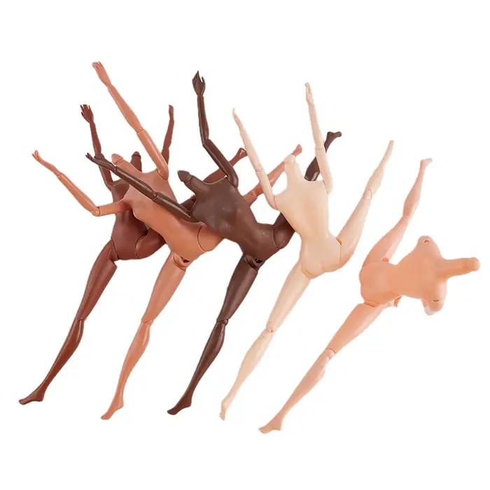 1PC 11 articulations mobiles 26/27cm poupée africaine corps nu marron peau noire poupée corps peau e