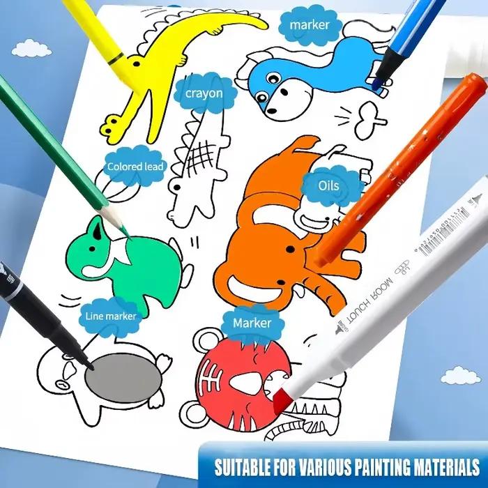 Jouets Montessori pour enfants de 3 mètres, rouleau de dessin Graffiti éducatif précoce, bricolage a