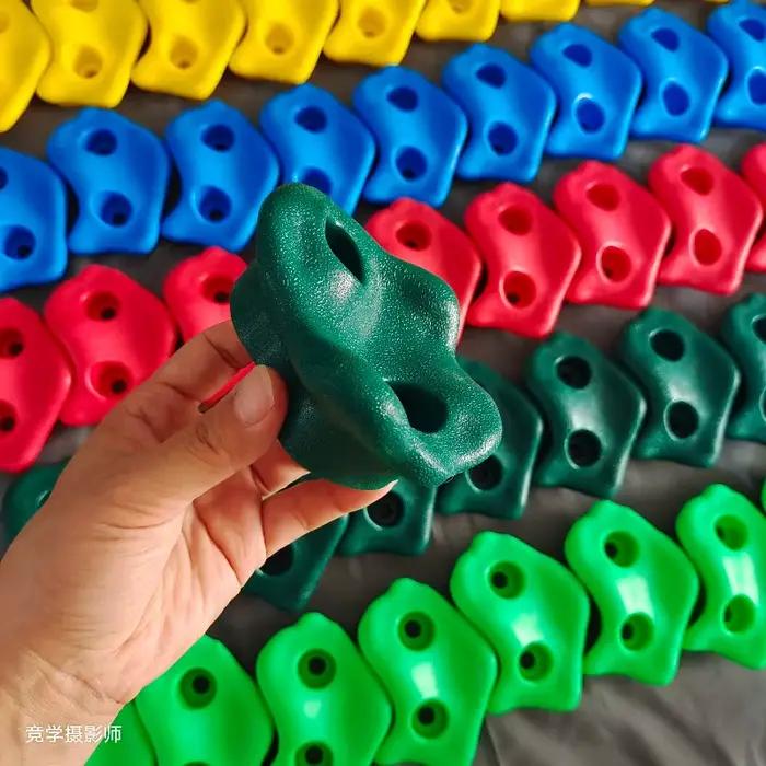 Mur d'escalade en plastique pour enfants, jeux de pierres d'escalade en bois, ensemble de jeux pour