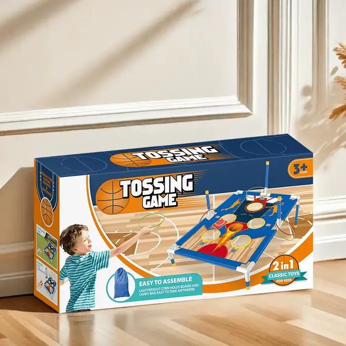 Jeu de lancer de sacs de sable, jouets portables pour adultes pour garçons et filles âgés de 3 ans,