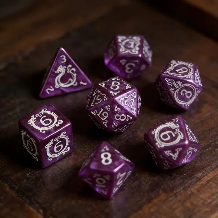 DND dés 7 pièces/ensemble Dragon motif dés polyédriques jeu de rôle D & D TRPG jeu de société dés co