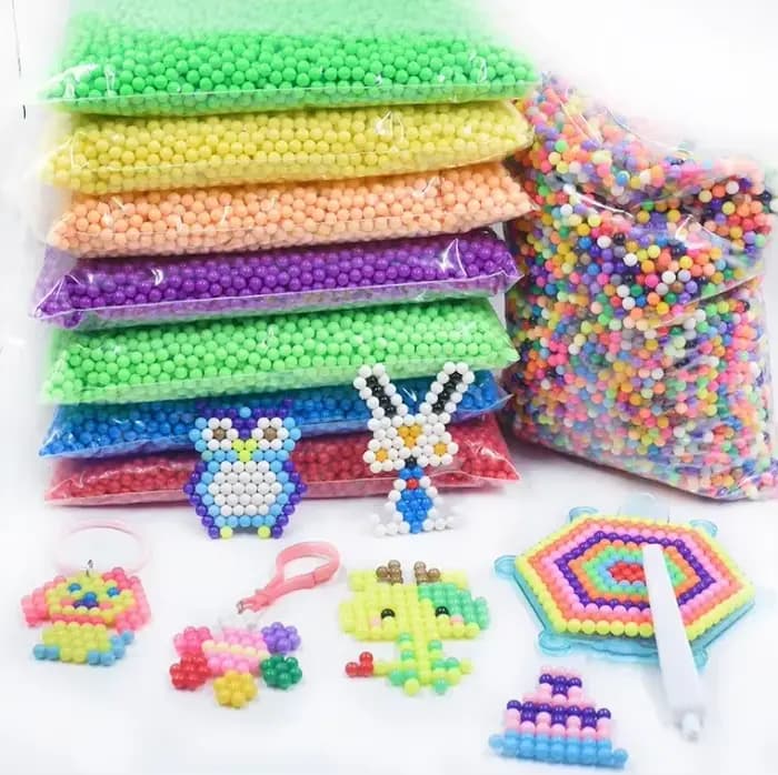 Recharge Pack 300 pièces/sac 36 couleurs 5mm perles d'eau Spray perles magiques éducatif 3D Puzzles