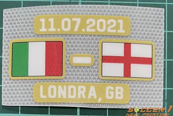 2020 EURO ITALY tous les jeux assortis détails patch final match jour détail patch