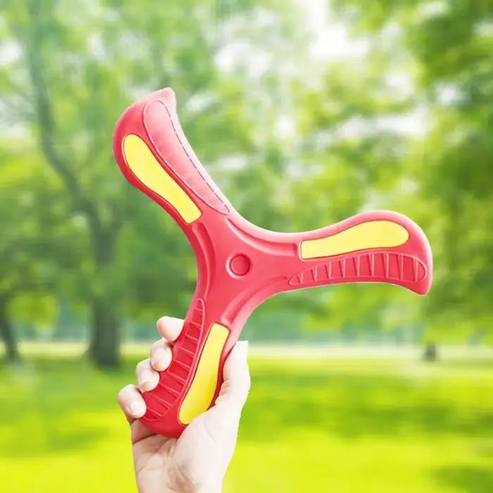 Boomerang – jouet d'extérieur croisé à trois feuilles pour enfants, disque volant, jouet de sport in