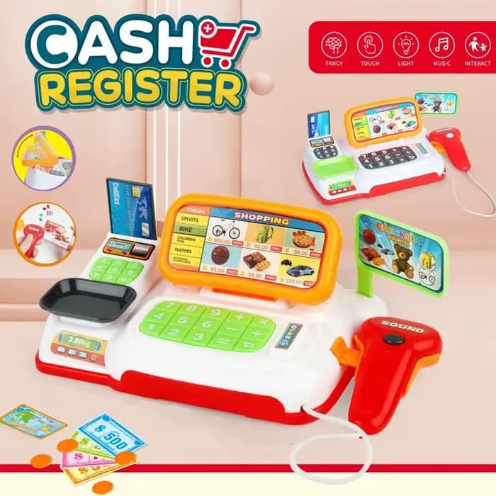 Jouet de simulation de caisse enregistreuse de supermarché de dessin animé, série iss électroménager