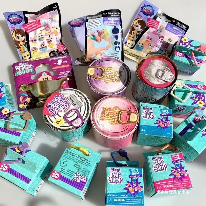Hasbro Littlest Pet Shop LPS boîte aveugle jouet mignon grands yeux chat chien lapin modèle pendenti