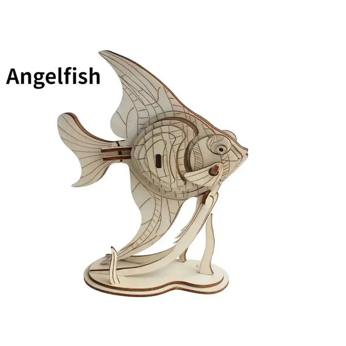 Puzzle 3D en bois série Marine Life, jouets éducatifs pour enfants, jouets éducatifs, cadeau en bois