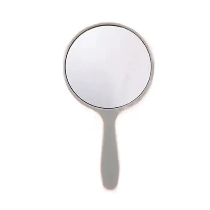 Miroir de maquillage créatif à faire soi-même, petit miroir rond portatif Anti-chute avec poignée, m
