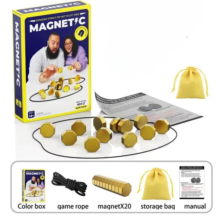 Jeu interactif de pierres magnétiques pour la famille et les enfants – Jeu de société de stratégie,