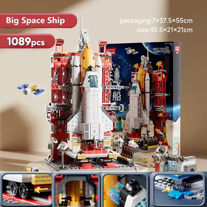 Décennie s de Construction de Fusée d'Aviation Créative pour Enfant, Figurine d'Astronome Spatial, B