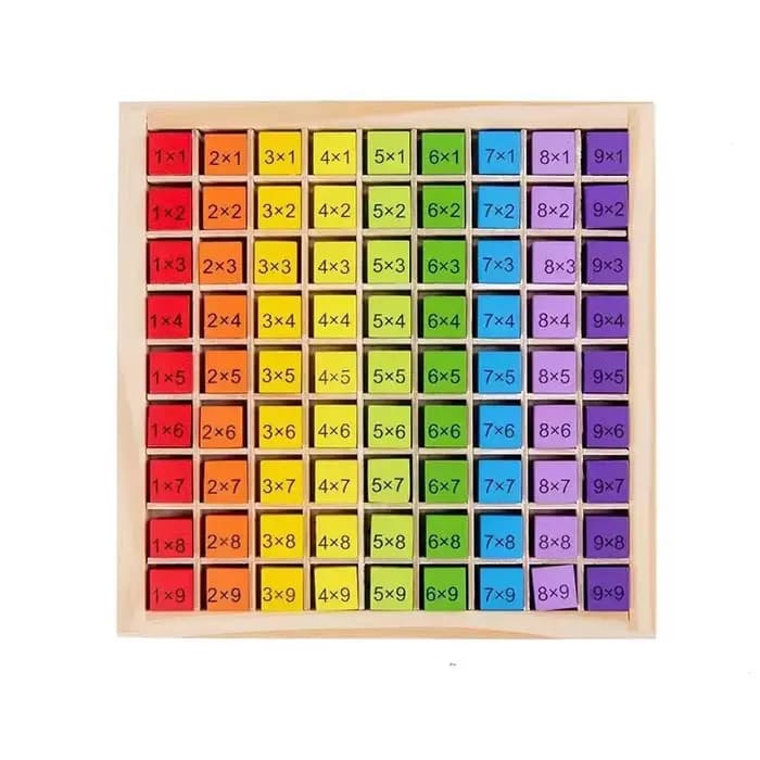 Jouets éducatifs mathématiques Montessori pour enfants, jouets pour bébés, Table de Multiplication,