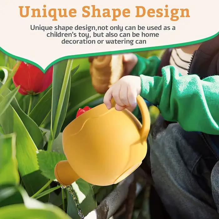 1 arrosoir à jet d'eau en silicone, motif dessin animé mignon, pour jardin, enfants, maison, fleurs,