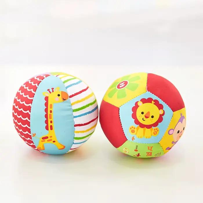 Jouets mobiles en peluche douce pour bébé avec son hochet pour bébé boule de musculation pour nouvea