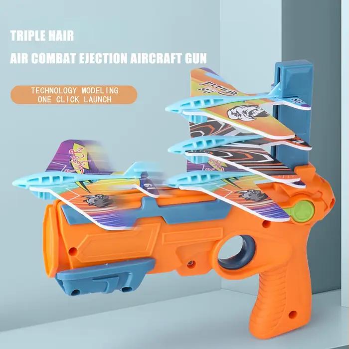 Lanceur d'avions à bulles avec 6 petits avions jouets