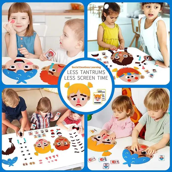 Planche d'apprentissage social et émotionnel pour enfants