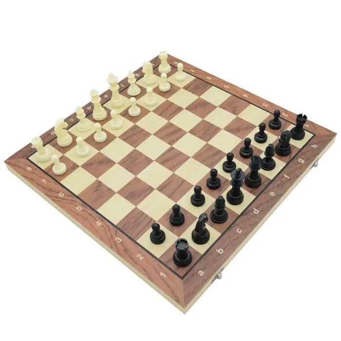 Jeu d'échecs international en bois massif