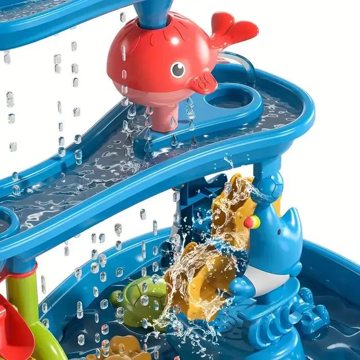 Table de jeu aquatique multifonctionnelle pour enfants : cascade