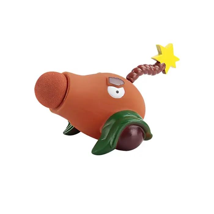 1 pièces plantes vs Zombies paysan Gatling poire tireur PVC Zombie figurine modèle jouet poupées tir