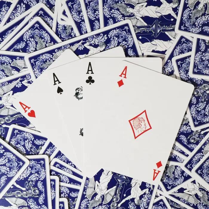 Paquet de cartes à jouer Premi Poker, index standard, bleu ou rouge, pour Blackjack, wald, chre, jeu de casino