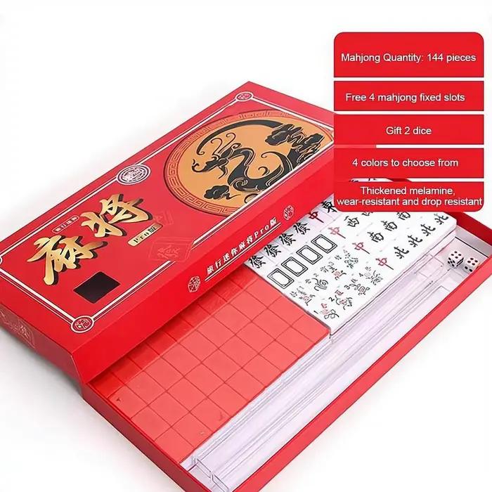 Mini jeu de Mahjong de voyage portable