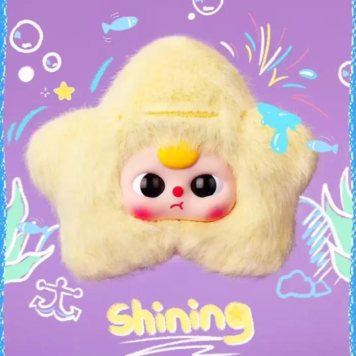 Bébé trois océan romantique V2 bande de roulement la vague choisir les étoiles vinyle peluche aveugle boîte jouet sac mignon pendentif porte-clés boîte mystère