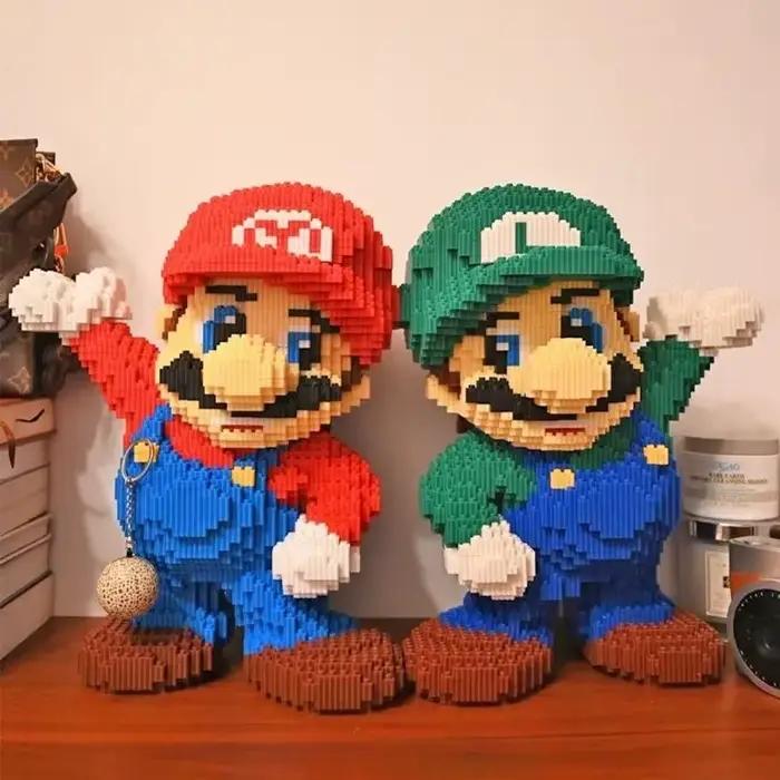 Blocs de construction géants de 35 cm, jouets pour enfants, briques à petites particules, décoration de bureau, cadeaux d'anniversaire pour enfants et adultes, collection