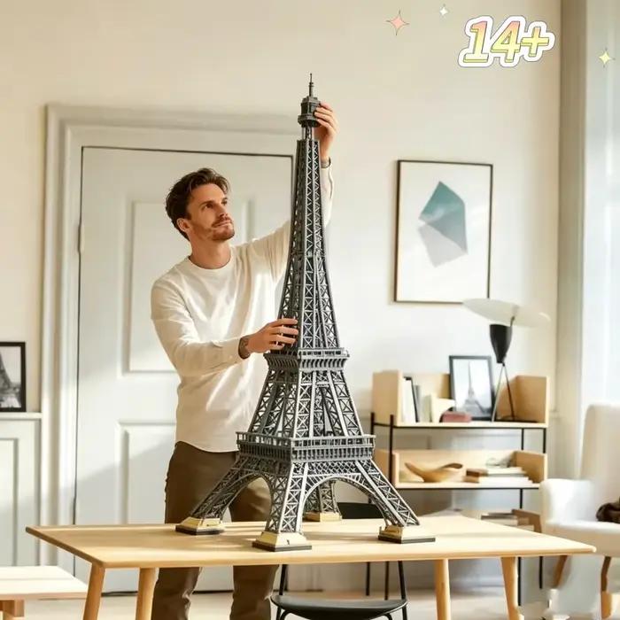 Kit de 10001 Briques de Modélisation de l'Architecture de la Tour Eiffel de Paris