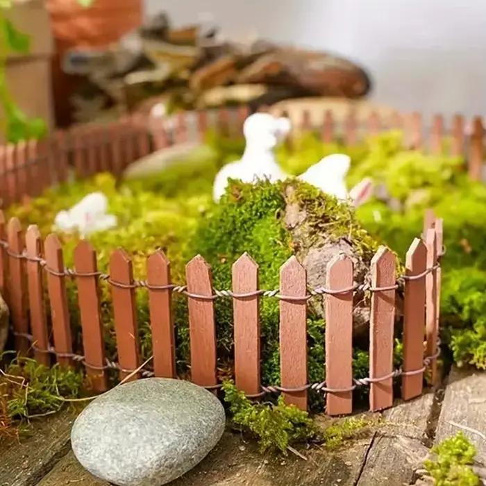 Modèle de clôture en bois de 90cm pour jardin, ensemble de Train ferroviaire extérieur, Arrangement de jeu de guerre, Diorama, accessoires de construction de paysages, matériel