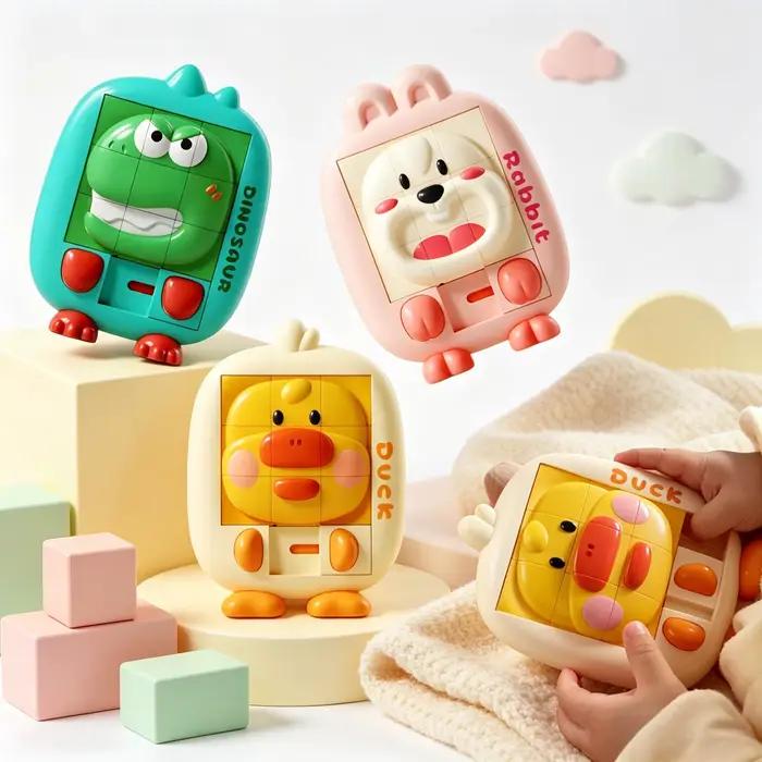 Jeu de puzzle coulissant animaux de dessin animé Huarong Road