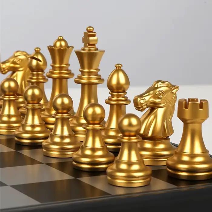 Jeux de société magnétiques grand jeu d'échecs pour Match voyage Go jeu ensemble