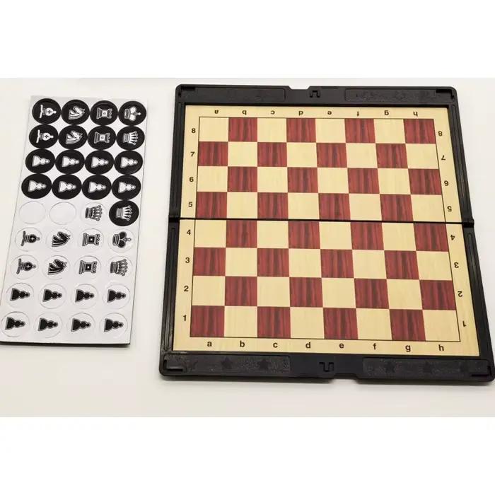 Mini jeu d'échecs avec jeux de voyage magnétiques pliants