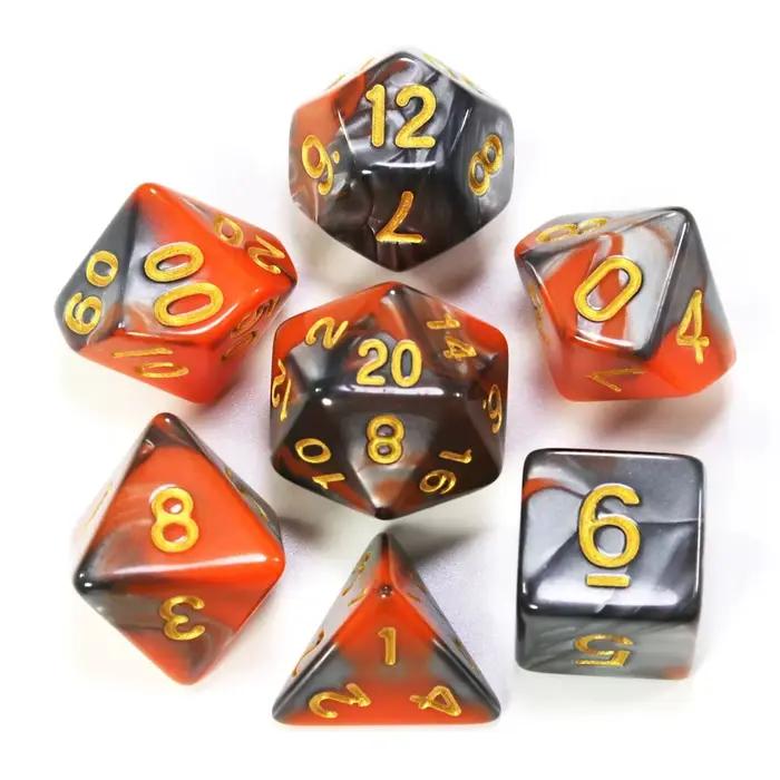 Dés de jeu DND, dés à mélanger de couleurs variées, ensemble de dés avec sac, 9 styles différents disponibles pour les jeux RPG TRPG portables