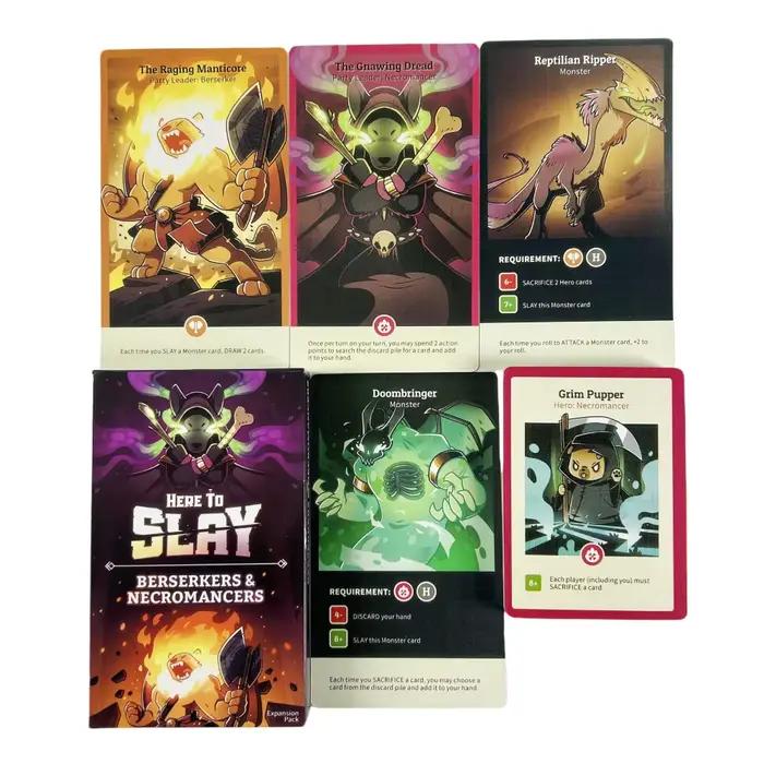Here to Slay Card Game Here to Sleigh Holiday Expansion Pack Jeu de cartes de rôle stratégique 2-6 joueurs