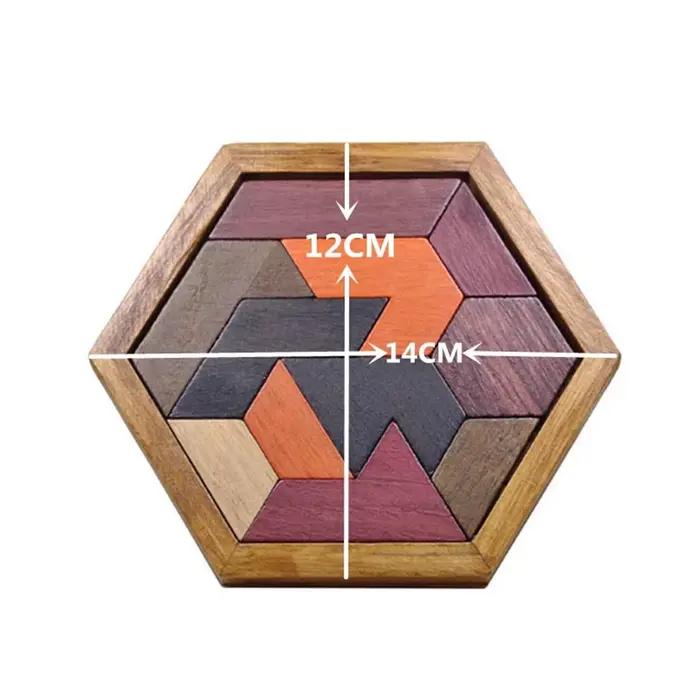 Jeu de Puzzle en bois, Puzzle Hexagonal