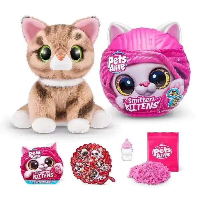 Zuru Pets Alive Smitten Kittens Mystery Blind Box Peluche Chat Luminescente dans le Noir Jouet