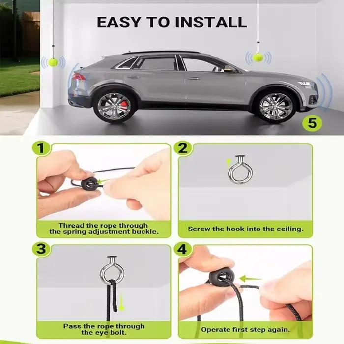 Guide de stationnement de Garage pour voiture, moto, vélos, balle de Tennis, aide au stationnement, système de guidage de stationnement D7YA