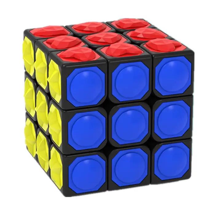 Cube Magique YJ Puzzle Tactile 3x3x3 Surface Concave Convexe Pour Enfants et Adultes Occasions Spéciales Jouets Éducatifs