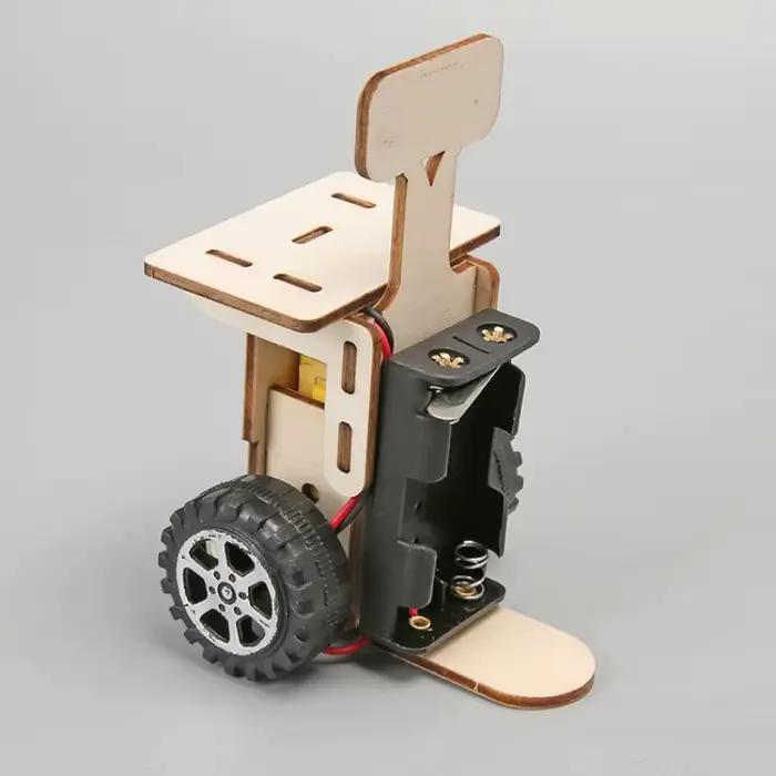 Modèle de robot en bois à construire soi-même pour enfants - Kit éducatif scientifique STEM - Outil expérimental pour