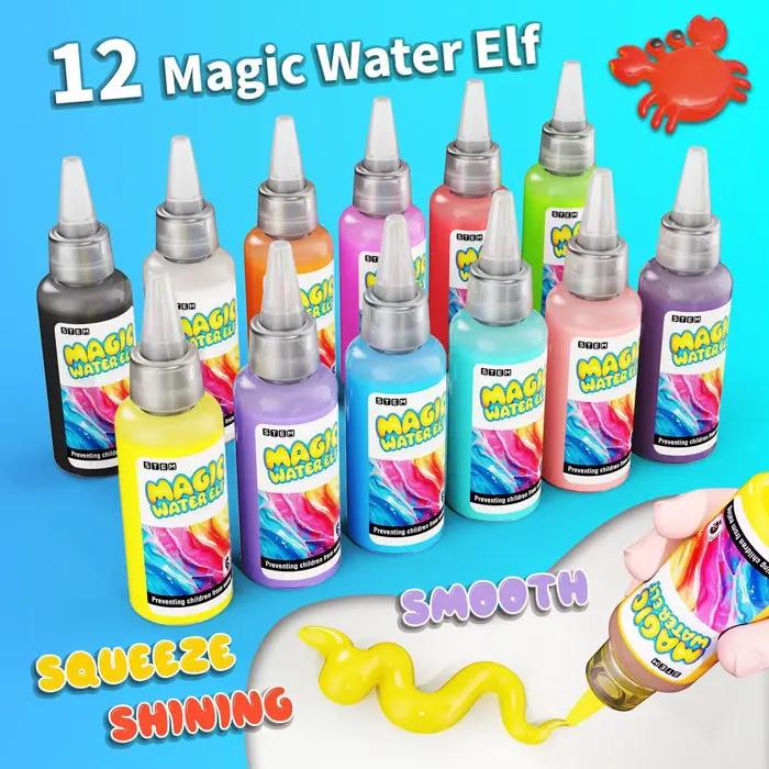 Jouet de perles d'eau en Gel magique: Kit de jardin féerique DIY de 12 paquets avec moules, jouets spongieux sensoriels STEM, cadeau d'anniversaire créatif pour les enfants
