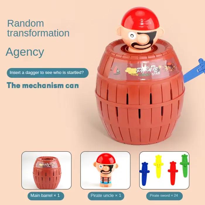Seau Pirate jouet pour enfants interactif petit jeu de société parodie farce épée insertion