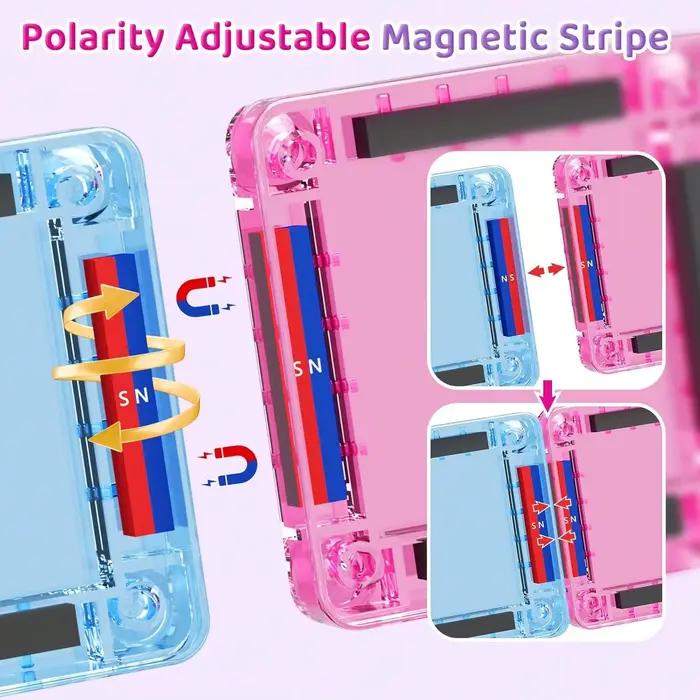 Mini jouet de construction magnétique avec boîte en fer pour une portabilité facile