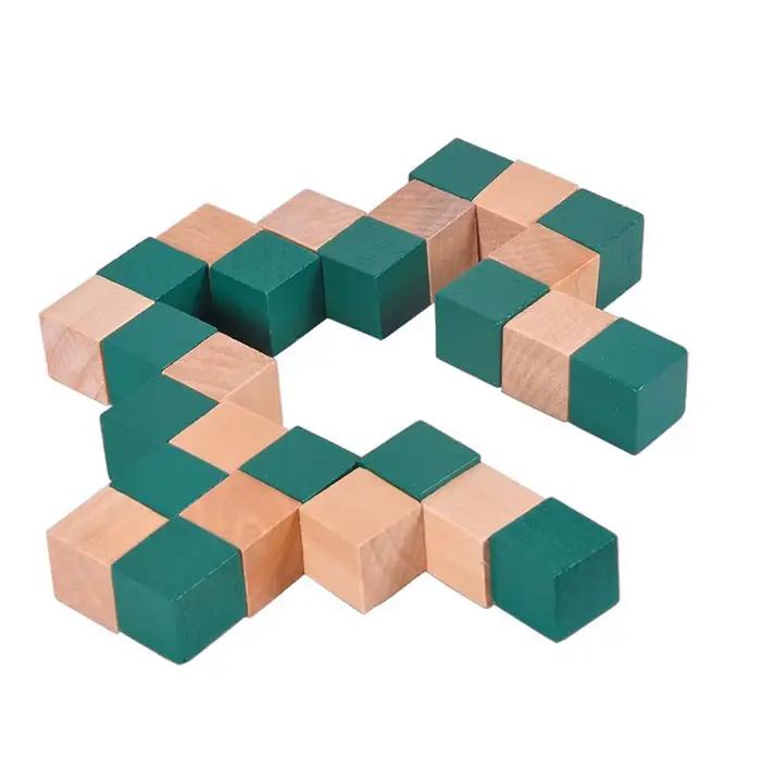 IQ Puzzle en bois queue de Dragon Cube magique Style