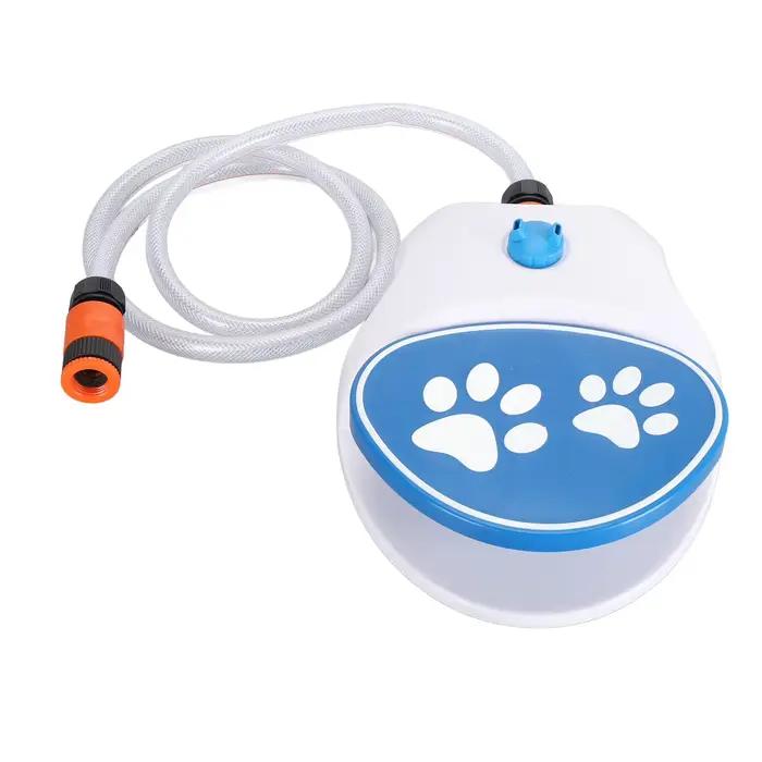 Distributeur d'eau pour chien en plein air, patte activée, utilisation Simple, connexion facile, fontaine d'eau avec tuyau pour pelouse pour animaux de compagnie