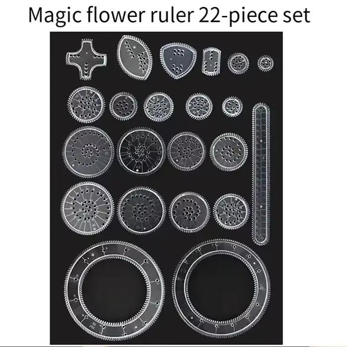 Ensemble de pochoirs de dessin pour spirographe, engrenages créatifs, géométrie, modèle de peinture, artisanat d'art, joie de créer pour enfants et adultes, occasions spéciales, éducation ludique et créativité, art et apprentissage combinés, cadeau idéal pour anniversaire et Noël