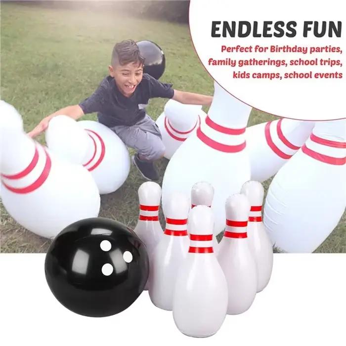 Ensemble de bowling gonflable géant pour adultes et enfants