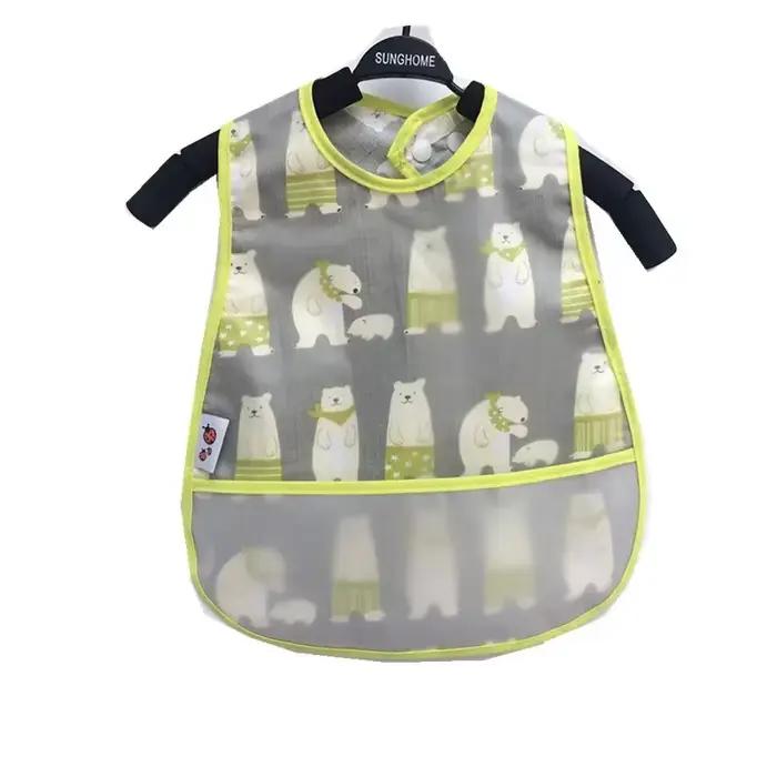 Bavoirs d'Alimentation OligWaterproof à Motif de Dessin Animé pour Bébé