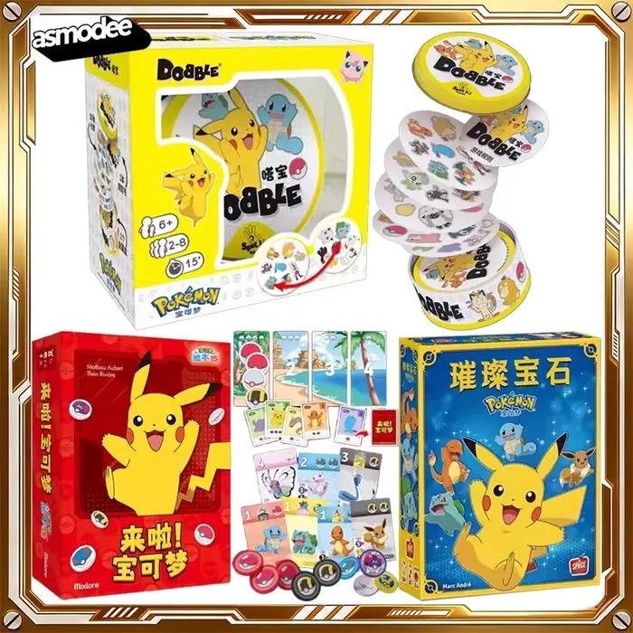 Jeux de société Pokémon Dobble Splendor Asmodee collection stratégique puzzle jouets anniversaires fêtes cadeaux garçons filles