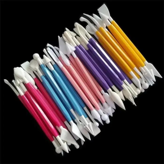 Ensemble de sculpture en argile plastique 8 pièces/ensemble, outils de modélisation en argile polymère, ensemble d'outils de sculpture en forme Poly pour façonner l'argile, jouets de pâte à jouer