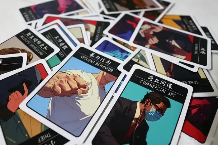 La Nuit des Prisonniers - Jeu de cartes d'espionnage et de déduction d'identité pour 3 à 6 joueurs - Jeu de société chinois et anglais